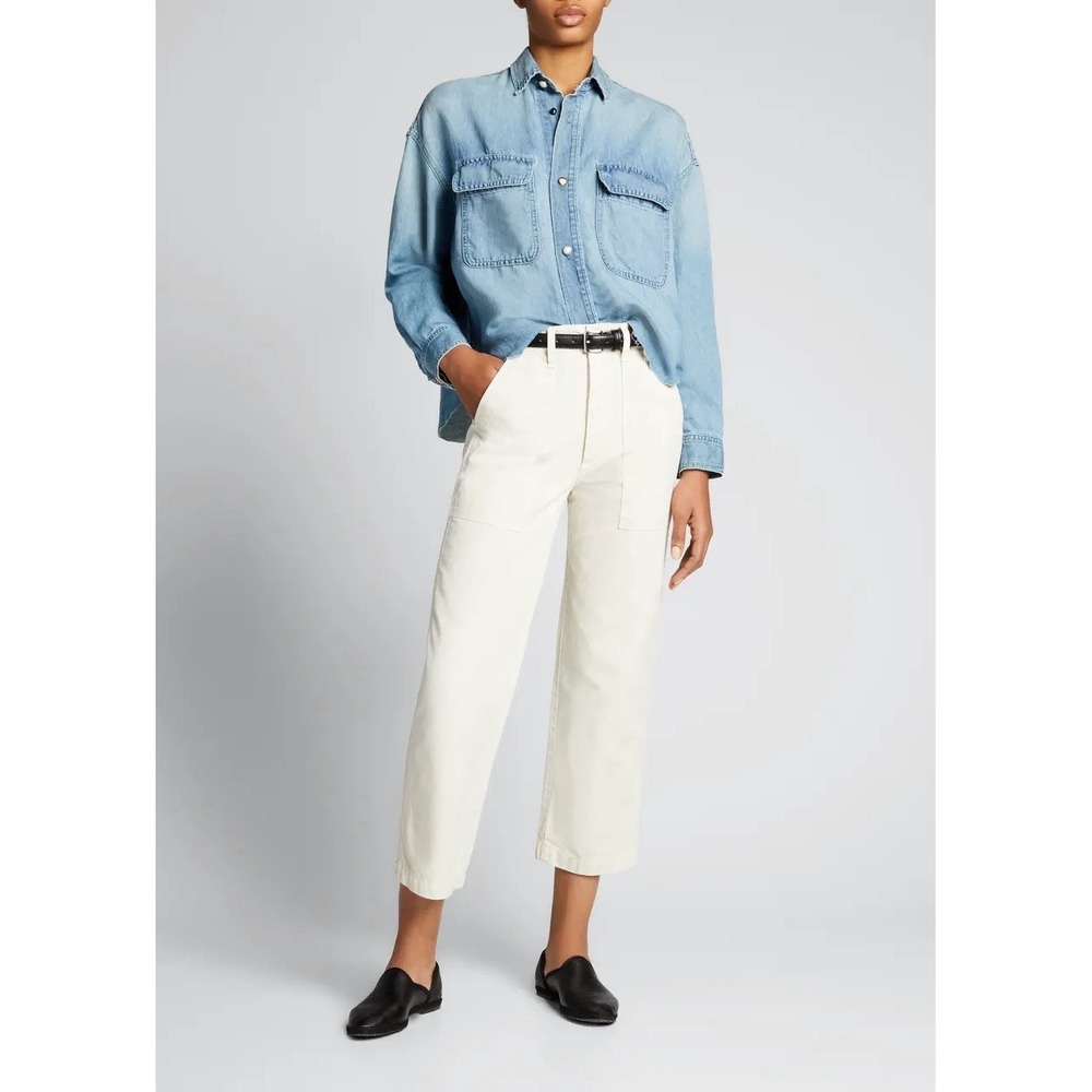NWT AMO Ranger Pant Sz‎ 27 Relaxed Fit Straight Leg Elastic Waistband MSRP $285
